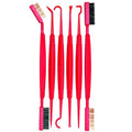 Real Avid 12-Piece Detailing Brush & Pick Set – Soft & Stiff Bristle Cleaning Brushes, Precision Picks & Hook Tools for Deep Cleaning, Maintenance & Detailing of Pistols, Rifles, and Outdoor Gear