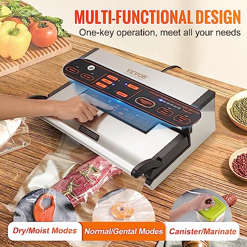 Vacuum Sealer Machine 95Kpa 350W Dual Pump & Sealing System for Food Storage