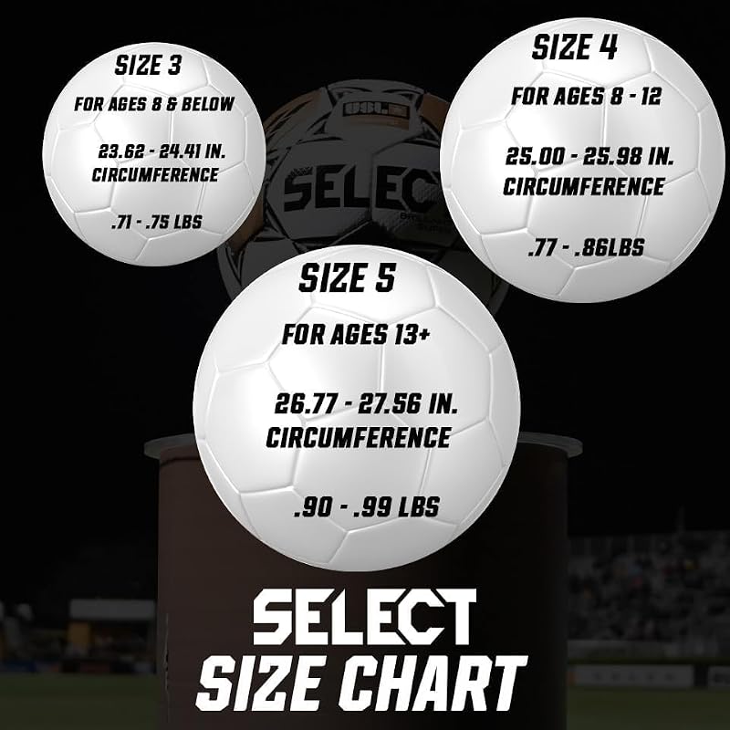 Select Royale Soccer Ball White Blue Red V25 - Durable Match & Training Ball