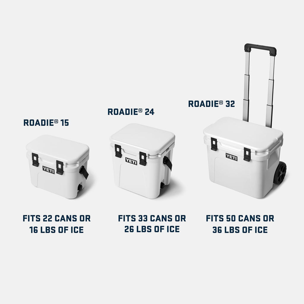 YETI Roadie 24 2.0 Hard Cooler - Durable Design with DoubleDuty Shoulder Strap & Drain Plug