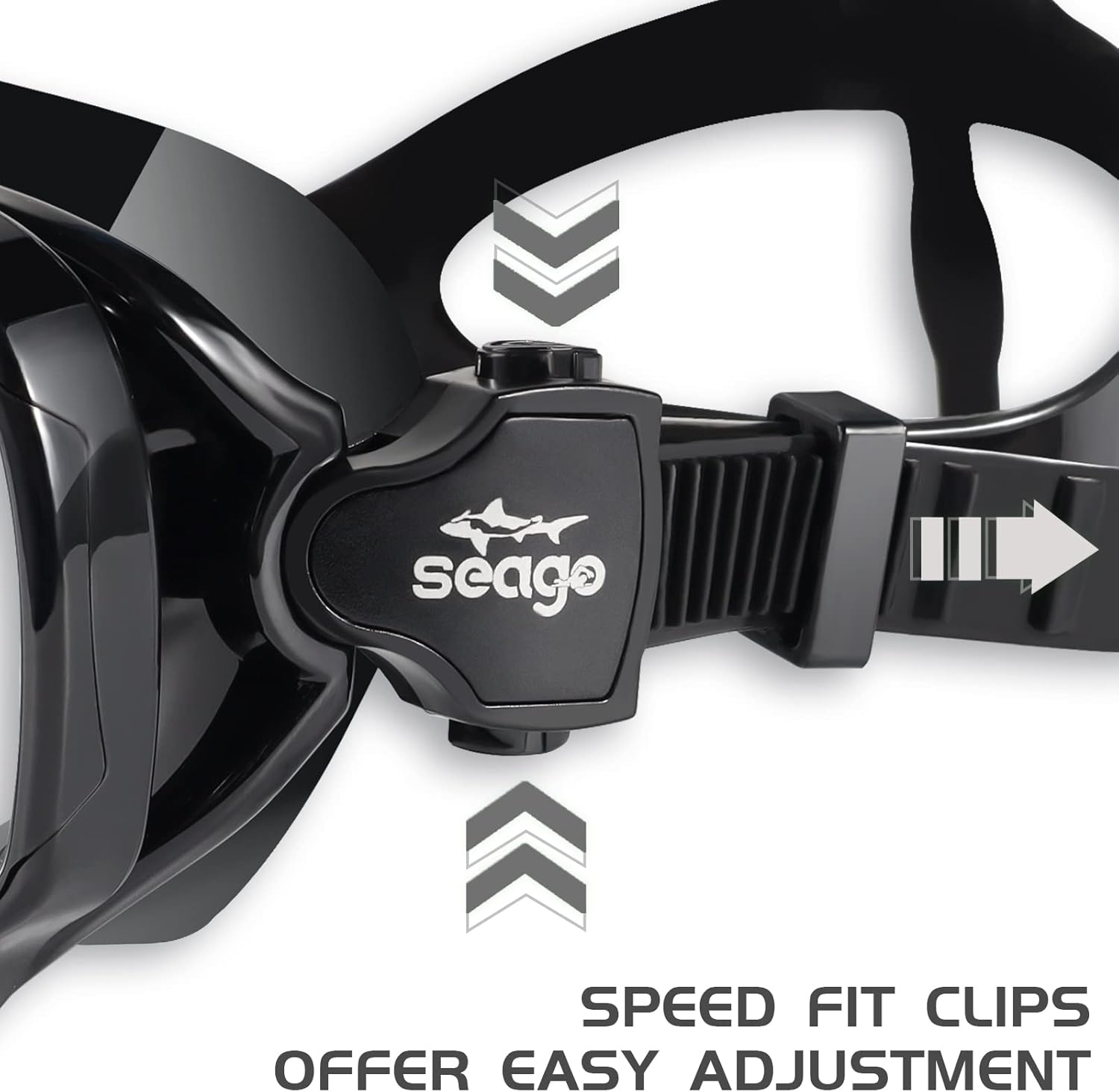 Seago Kids Swim Goggles - Anti-Fog Snorkel Diving Mask for Youth (Ages 5-15) | 180° Clear View
