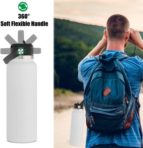 Acemoo Straw Lids for Thermoflask | High Flow Bite Valve & Flex Handle Replacement