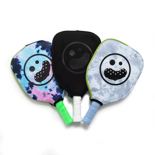Pickleskins Dill-Fender Paddle Cover Neoprene Paddle Cover, Protects Pickleball Paddle, 3 Designs (Grey Tie Dye)