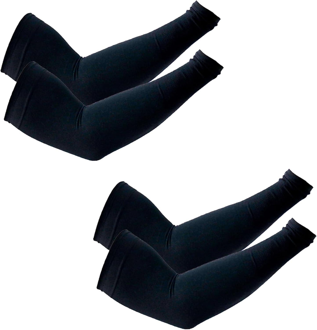 PFFY UV Protection Cooling Arm Sleeves - UPF 50 Sun Sleeves for Men & Women - 2 Pairs