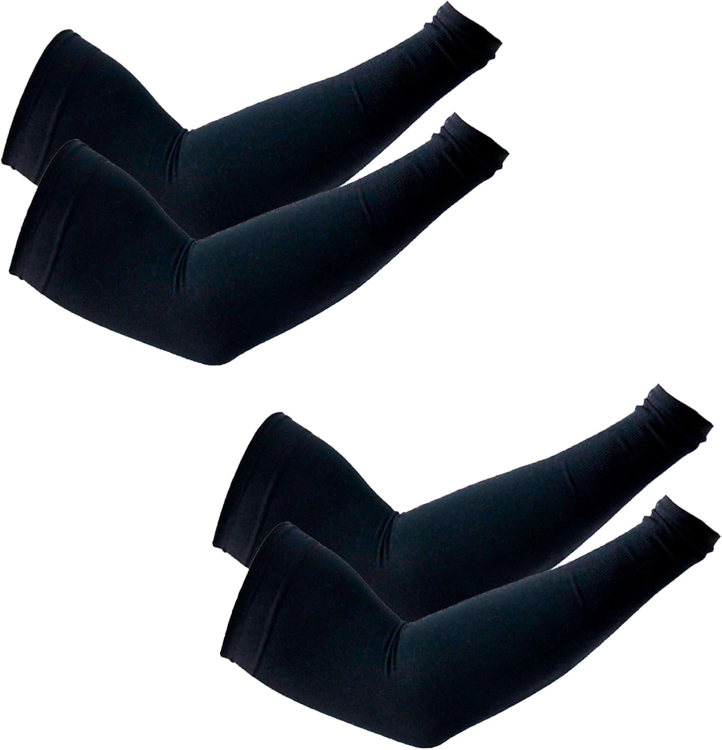 PFFY UV Protection Cooling Arm Sleeves - UPF 50 Sun Sleeves for Men & Women - 2 Pairs