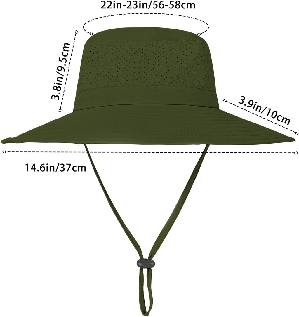 ZOORON Boonie Hat - UPF 50+ Cooling Sun Hat for Men & Women | Wide Brim Bucket Hat for Outdoor Activities