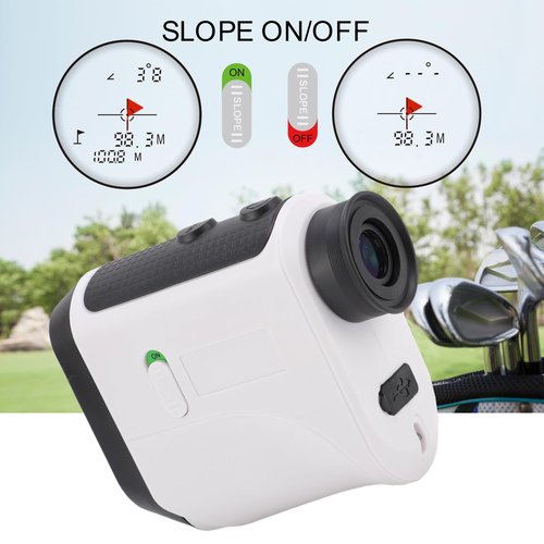 1200Yards Range Finder Golf with Slope, 7X Magnification, Lightweight Portable Rechargeable Rangefinder, Flag Lock Vibration, Switch for Legal, Range Finders for Hunt Golf Accessory(White)