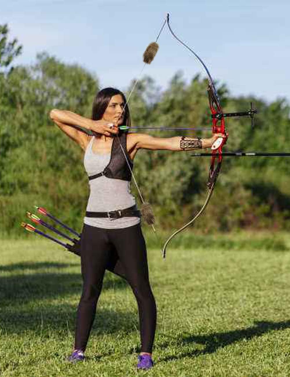 Three Archers Beaver Balls Bow String Silencers - Lightweight Recurve Bow Dampeners for Noise Reduction | 2 Pack