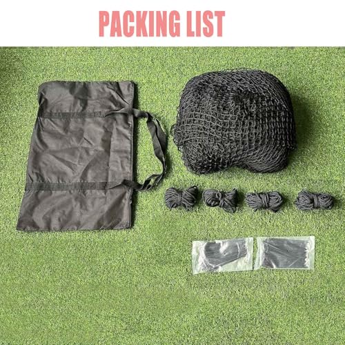 10x10ft Golf Practice Netting - Indoor Outdoor Batting Cage Net with Rope & Carry Bag