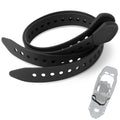 18 Inch Snowshoe Straps Replacement for MSR Snowshoe Binding Straps Kit - Compatible with MSR Denali Evo Ascent Snowshoes & PosiLock Bindings, Black, 2 Pack