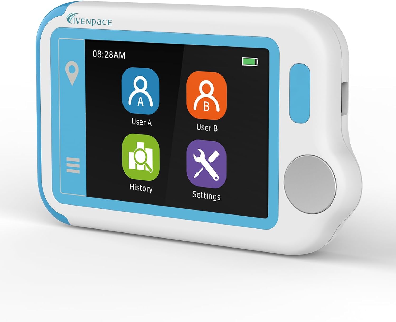 Skiennix Bluetooth Heart Rate Monitor - Touch Screen Fitness Tracker with Rechargeable Battery