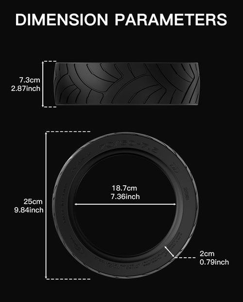 stio 11 Inch Self-Sealing Tire Compatible with Segway Ninebot MAX G3 KickScooter, 70/60-7.5 Max G3 Rubber Vacuum Scooter Tires Non-Slip Outer Tyre with Jelly Layer Original Accessories 1PC