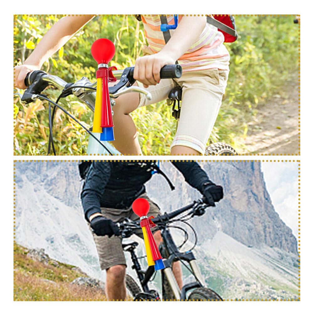 Toddmomy Bicycle Air Horn Handheld Adjustable Squeeze Horn for Bikes Loud Kids Bike Bells Sign Holder Handlebar Accessories 8.66X3.14X1.77In