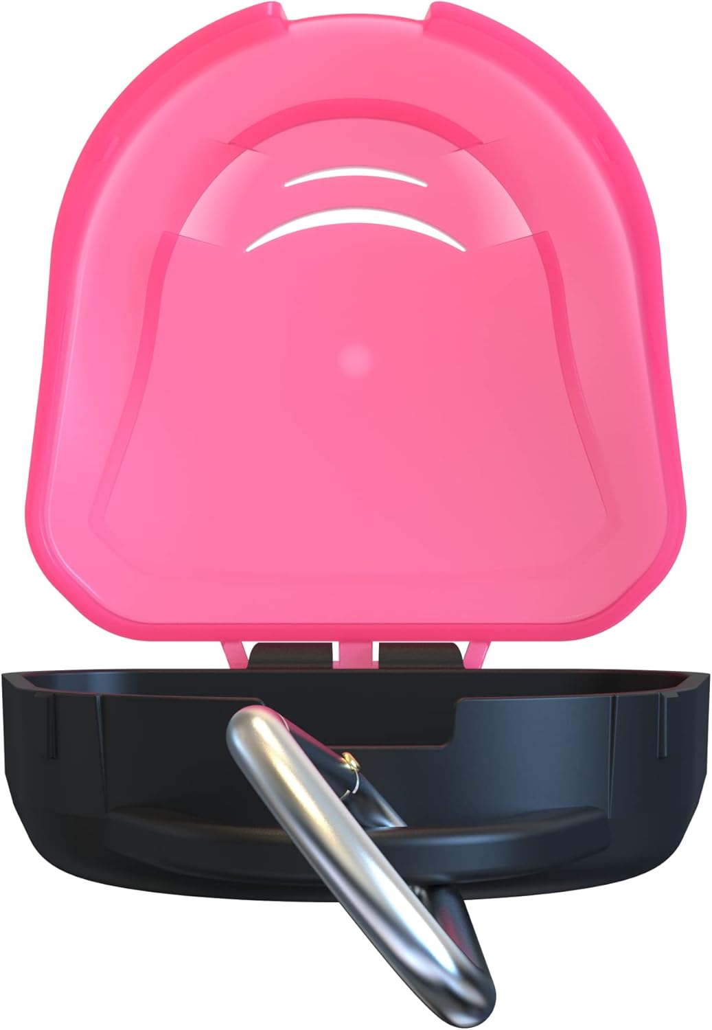 Skiennix Ventilated Protective Mouth Guard Case - Stylish Pink Design for Optimal Safety