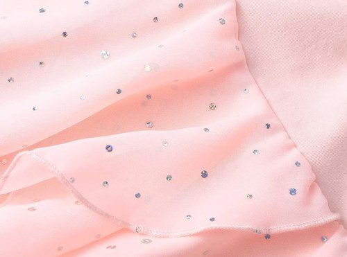 Danswan Toddler Girls' Ballet Leotard Dress - Long Sleeve Tutu Outfit with Glitter Skirt