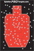 IPSC Style Splatter Targets - Fully Reactive 12x18 Inch Design for Clear Hit Visibility