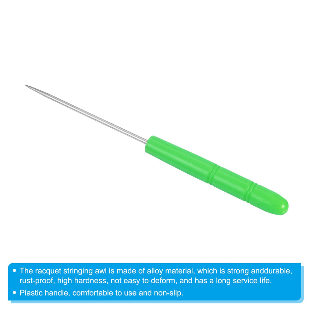 PATIKIL Badminton Racket Stringing Awl, 5 Pack Tennis Racket Racquet String Straight Awls Guiding Tool, Green