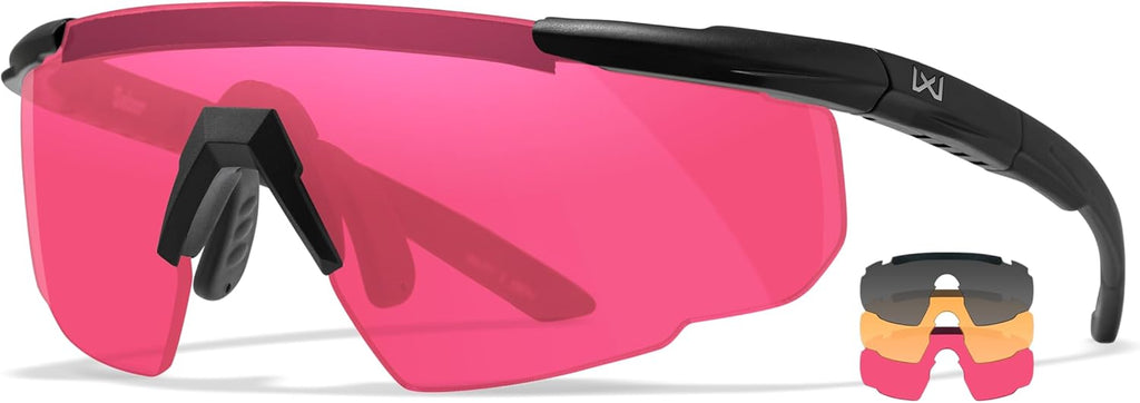 Wiley X Men's Saber Tactical Sunglasses - Durable UV Protection | Sleek Design for Outdoor Adventures