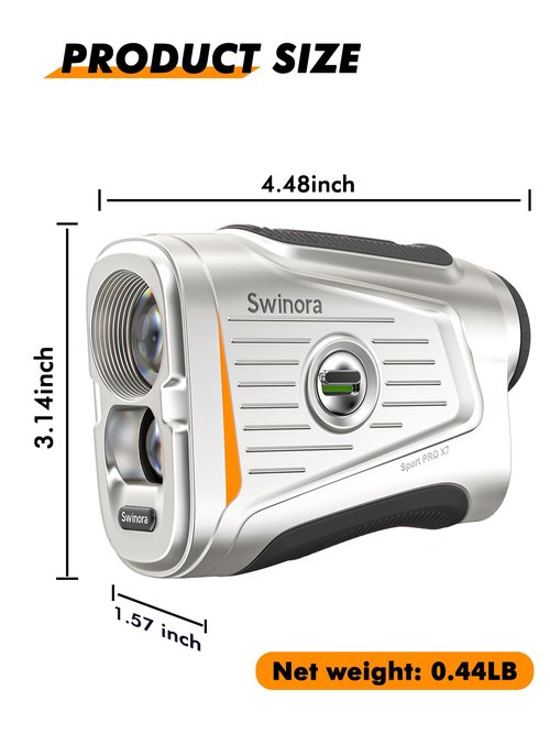 Magnetic Golf Rangefinder with Slope – 7X Magnification, 1300Y Range Finder Golf for All Levels, Fast Flag Lock Vibration, Rechargeable, Waterproof Golf Accessories for Men and Women
