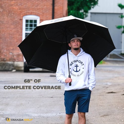 OMADA GOLF Spot UV Umbrella (Black)