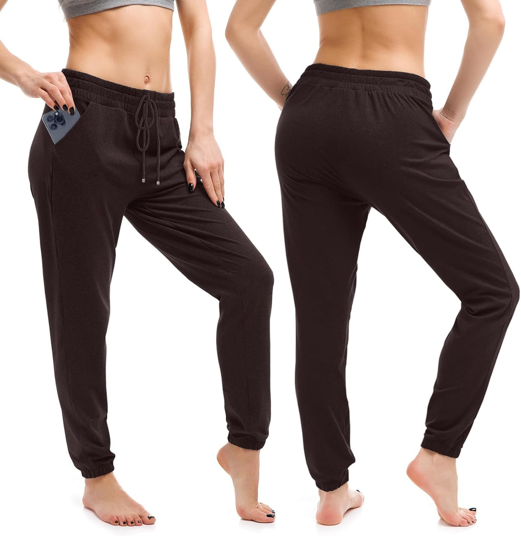 Walifrey Women's Joggers - Comfortable Drawstring Sweatpants with Pockets for Lounging & Workout