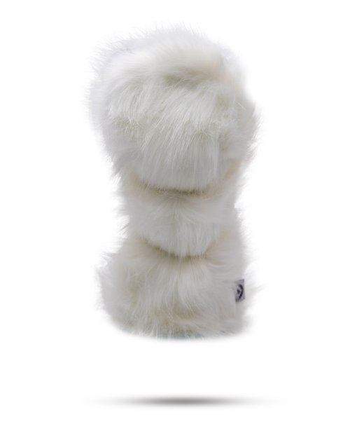Pins & Aces Yeti Utility Head Cover - Premium, Hand-Made Fuzzy Driver Headcover - Funny, Tour Quality Golf Club Cover - Style and Customize Your Golf Bag (Utility)
