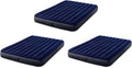 Intex 80 x 60 x 10 Inch Dura-Beam Fiber-Tech Vinyl Standard Downy Air Mattress with Plush Top and 2-in-1 Valve, Queen (Pump Not Included) (3 Pack)
