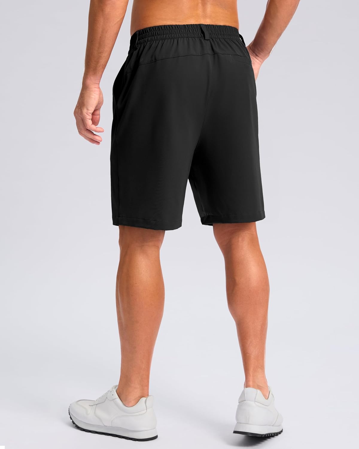 Pudolla Men's Casual Golf Shorts - Lightweight, Quick-Dry Fabric with 3 Pockets | Available in 5"/7"/9" Sizes