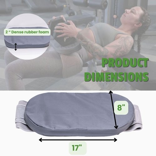 PhatKat Evolution Hip Thrust Pad Women Thick Protection | Booty Glute Workout | Barbell Dumbbell Kettlebells | Sciatic Lower Back | Hip Thrusts Non-Slip | Lightweight Portable