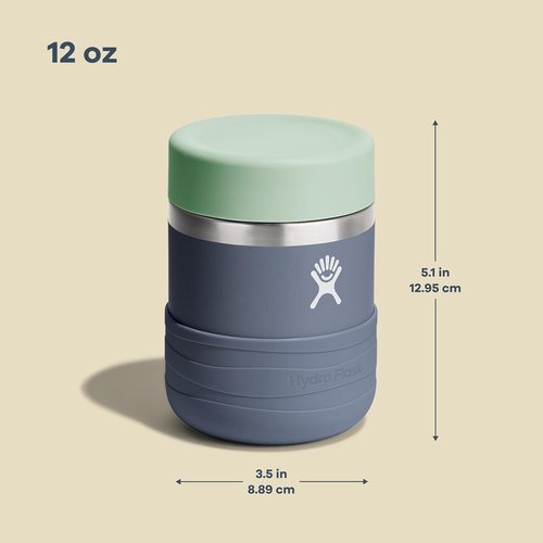 Hydro Flask Insulated Food Container - 12 Oz Snack Jar for Kids - Stylish Anemone Purple Lunch Box