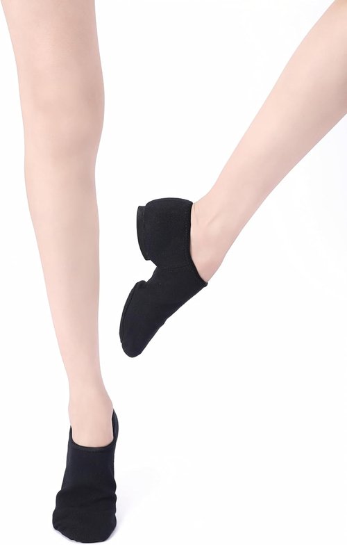 MSMAX Jazz Shoes for Women - Stretchy Canvas Dance Sneakers for Kids & Adults | Comfortable Fit