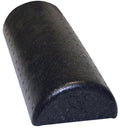 CanDo Black Foam Roller - Half-Round Design for Muscle Recovery | 6" x 12" Size