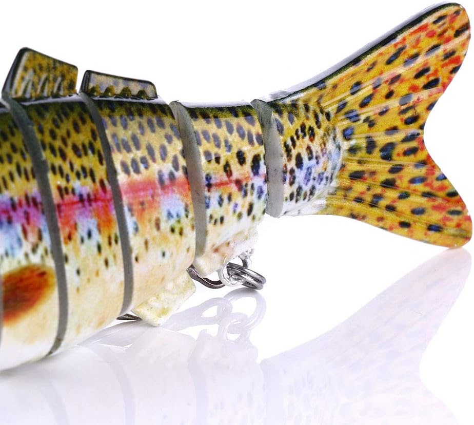 Swim Warrior Fishing Lures - Animated Multi-Jointed Swimbaits for Bass & Trout | Lifelike Bionic Design