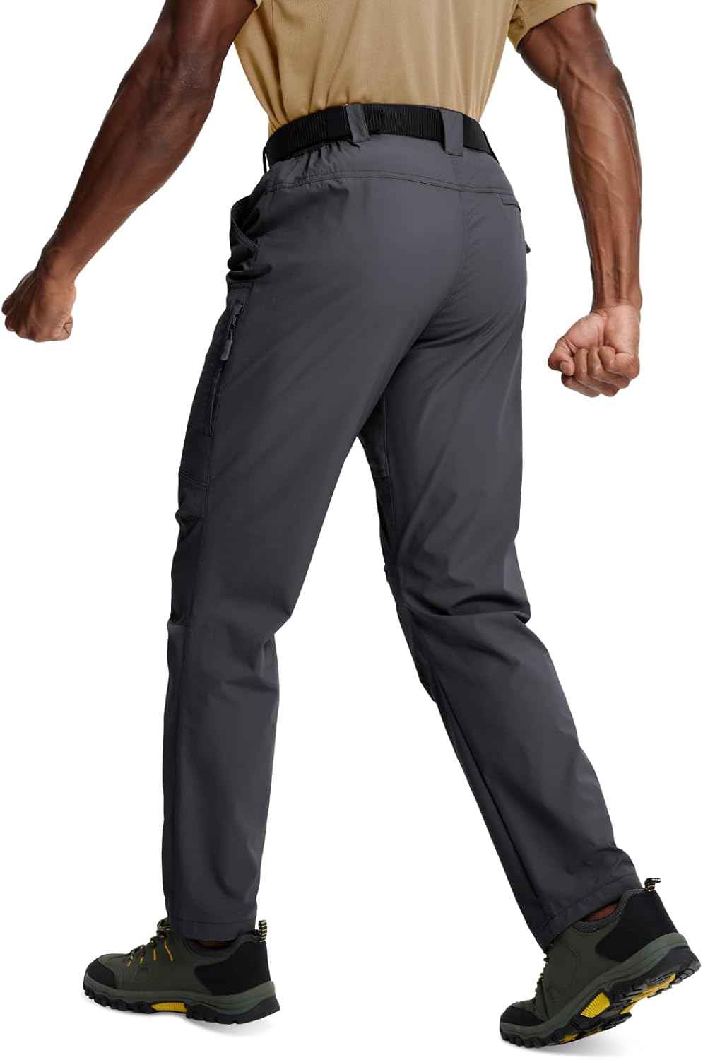 Skiennix Men's Lightweight Tactical Hiking Pants - Waterproof, Quick-Dry, 6 Pockets for Outdoor Adventures