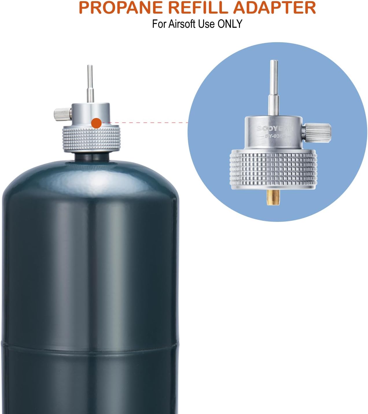 Propane Refill Adapter - Airsoft Green Gas Fill with Silicone Oil Port | Durable & Efficient