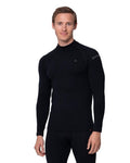 DANISH ENDURANCE Merino Wool Men's Thermal Tops for the Extreme Cold, Warm Thermal Underwear for Winter, Black, Large
