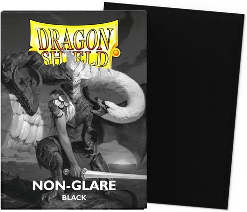 Dragon Shield | Matte Card Sleeves - 100 CT Non-Glare, Smooth & Durable | Compatible with Pokémon, Flesh & Blood, One Piece & Magic the Gathering | Black