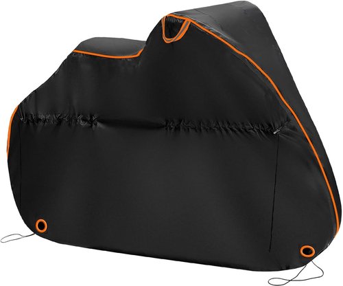 600D Oxford Cloth Bike Cover - Waterproof Outdoor Bicycle Protection with UV Shield | Fits Mountain, Road & Electric Bikes (Black, 75L x 39W x 26H Inch)