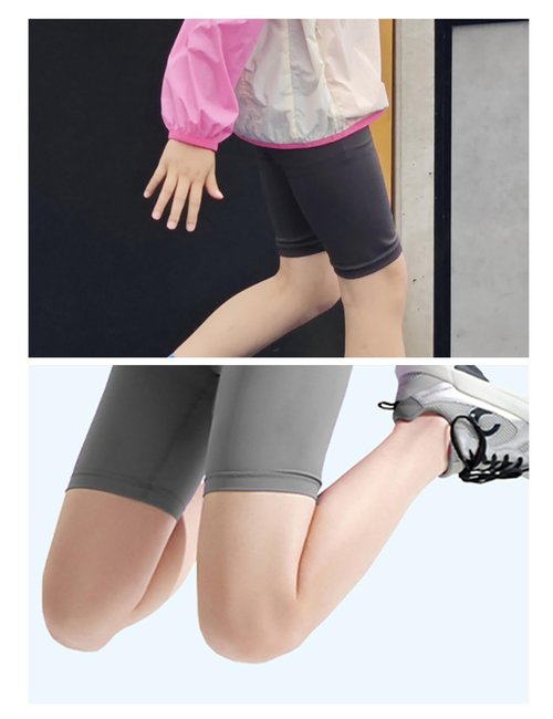 SKIDREAM 3 Pack Girls 4'' Biker Shorts with Pockets, High Waisted Athletic Running Yoga Shorts for Kids Teen