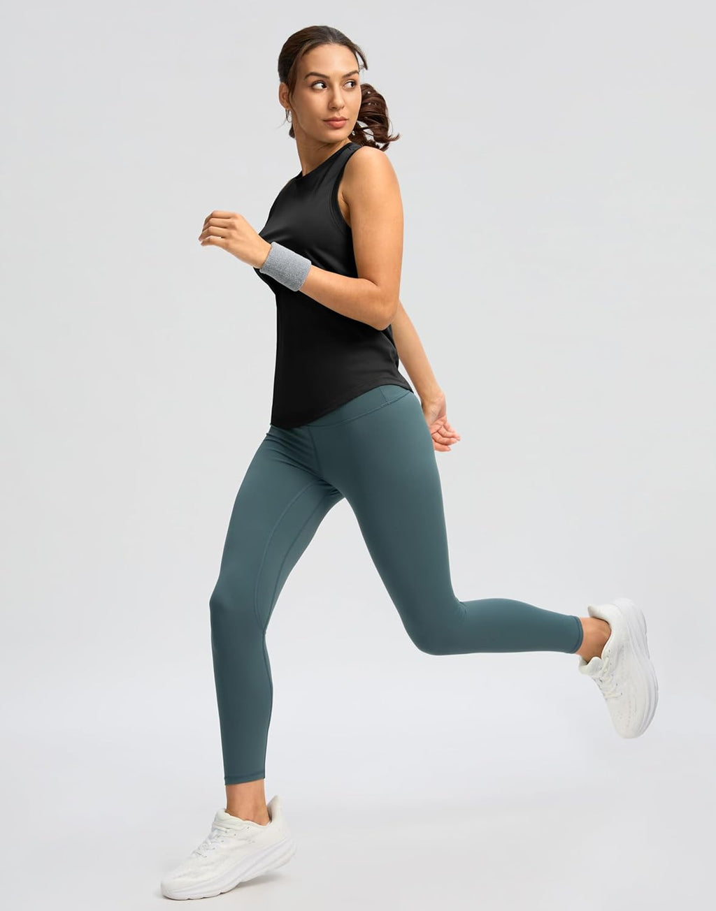SANTINY Women's Sleeveless Workout Tank Tops - Lightweight Athletic Yoga & Tennis Shirts
