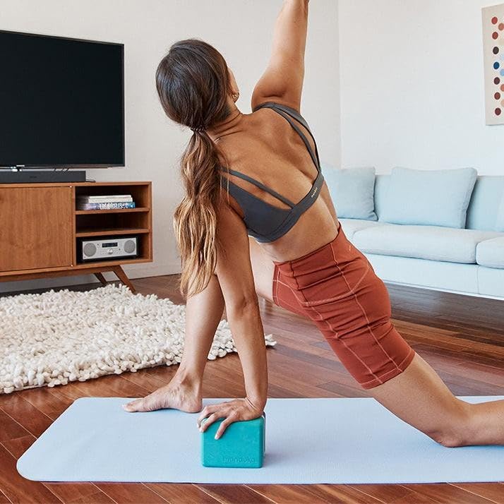 Manduka Begin Lavender Purple Yoga Mat 68-Inch 5mm Support & Reversible Design