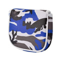 GOOACTION Camo Blue Golf Club Center Shaft Square Mallet Putter Cover Magnetic Closure Camouflage Print Creative Synthetic Leather Putters Headcover Protector