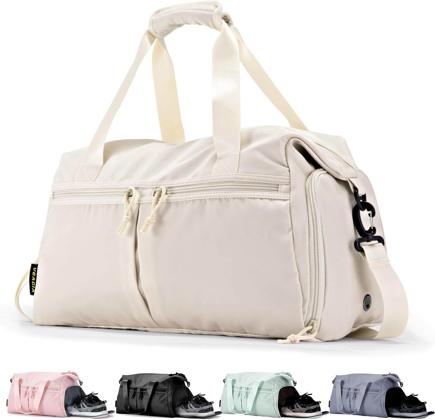 Skiennix Weekender Duffel Bag - Shoe Compartment & Wet Pocket | Versatile Travel & Gym Bag