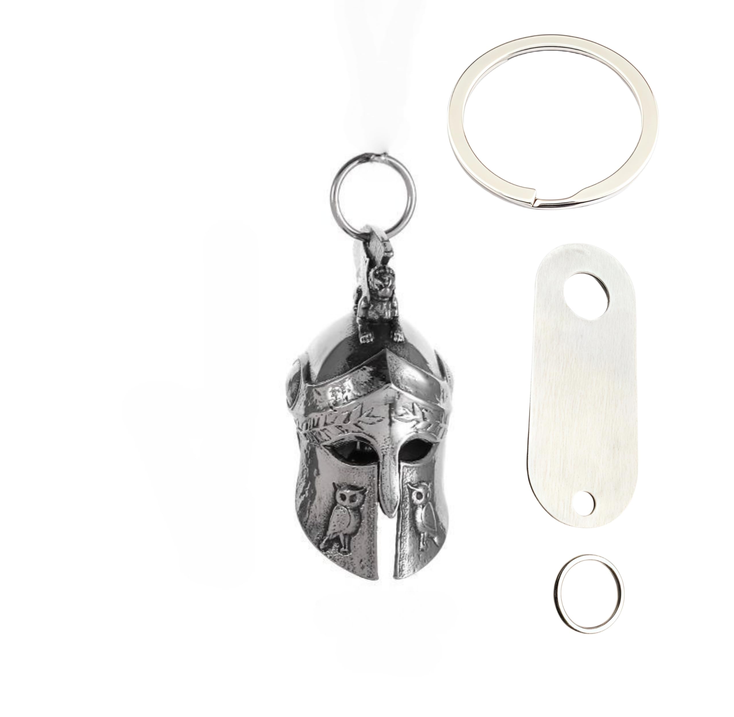 Yonghao Pavilion Motorcycle Defender Lucky Riding Clock Bicycle Pet Highway 66 Motorcycle Clock Pendant, Punk Hip Hop Silver (silvery5)