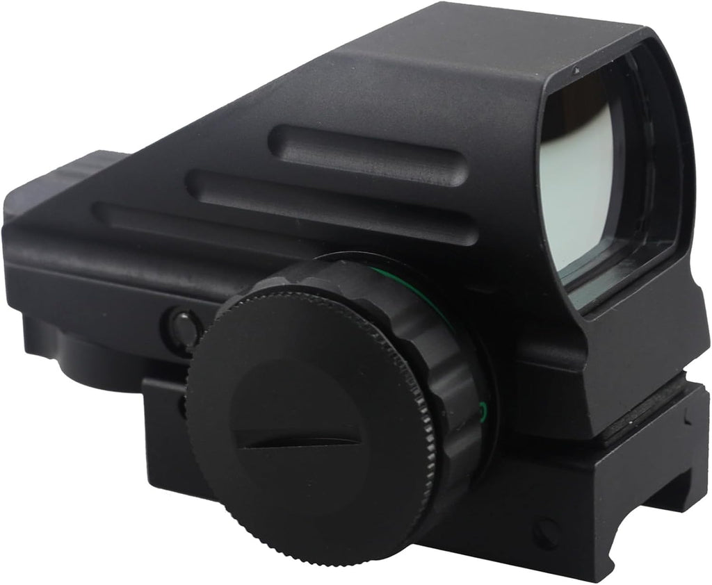 Red and Green Reflex Sight - 4 Reticles with 20mm Mount Rail for Precision Shooting