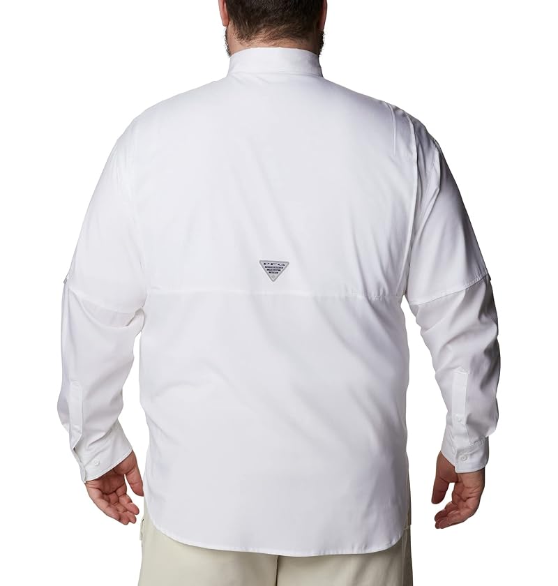 Columbia PFG Tamiami Long Sleeve Fishing Shirt for Men - White, XL