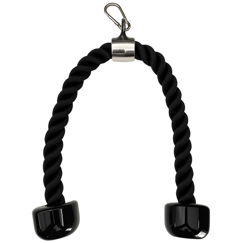 yuhqc Heavy Tricep Rope Cable Machine Accessories Nylon Tricep Rope for LAT Pull Down Pulley System Attachment, for Home Gym Weight Fitness with Carabiner