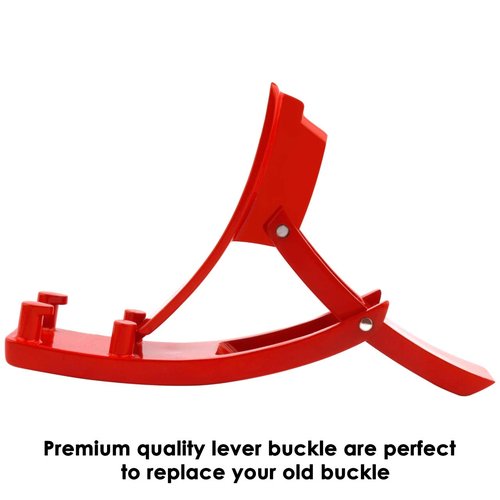Replacement Lever Buckle Lever Weightlifting Power Belts Compatible with most 10 MM & 13 MM Lever Belts Powerlifting Strongman CrossFit Weight Training Squats (Red)