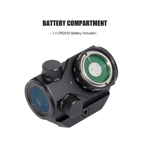 FalconOptics Red Dot Sight Micro Reflex Sight 1x22mm 4 MOA Red Dot Scope Optics with 11 Adjustable Brightness