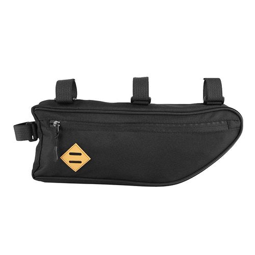 Bike Frame Bag, Frame Bag Front Top Tube Cycling Under Seat Pouch Black Dacron Bike Triangle Frame Bag Frame Bag with Zipper (L), Genericqxn90aksg2-02